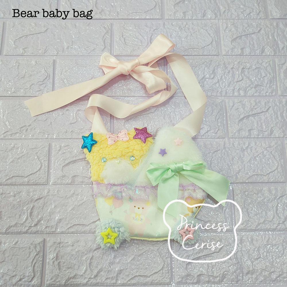 「Princess Cerise Handmade」Handmade bear baby bagハンドメイドバッグ