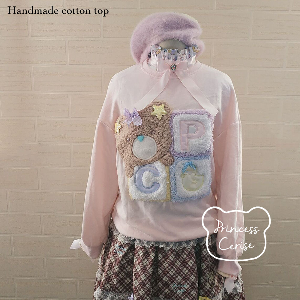 「Princess Cerise Handmade」Handmade cotton topハンドメイドコットントップ 60383