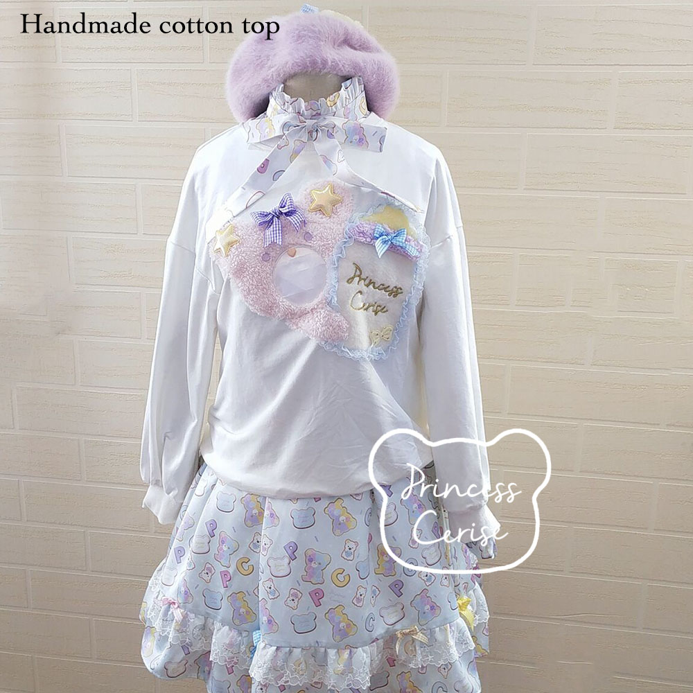 「Princess Cerise Handmade」Handmade cotton topハンドメイドコットントップ 60383