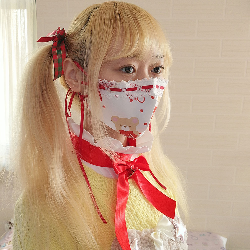 Handmade ribbon mask ハンドメイドリボンマスク