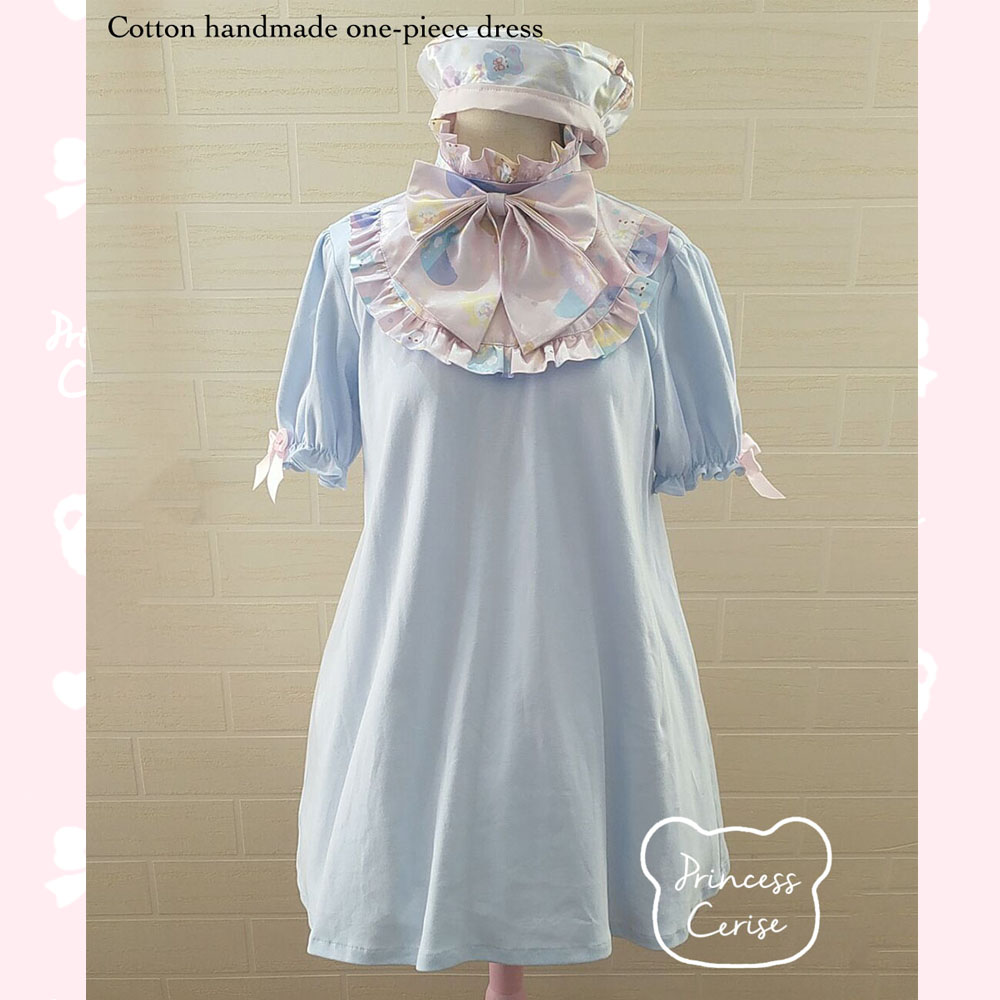 「Princess Cerise Handmade」Handmade High neck collar one-piece dressハンドメイド ワンピース