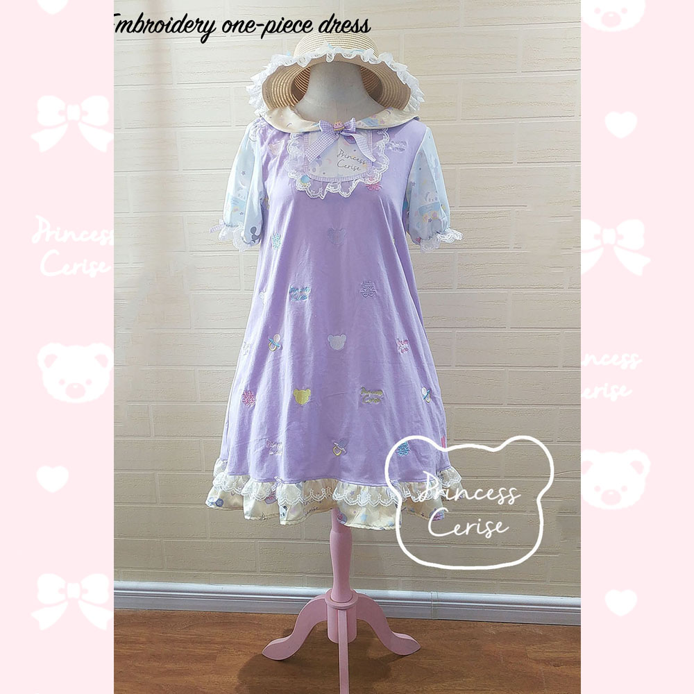 「Princess Cerise Handmade」Handmade cotton sailor one-piece dressハンドメイドセーラーワンピース 57426