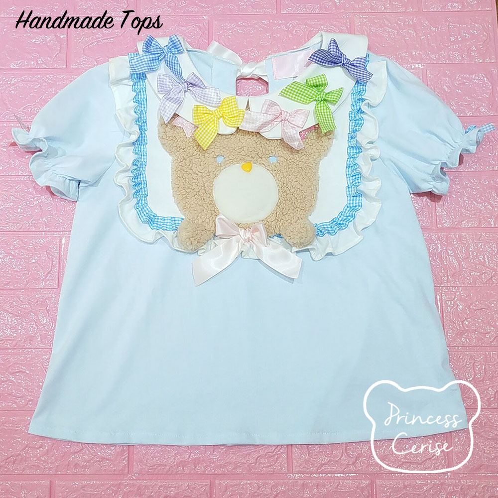 「Princess Cerise Handmade」Handmade Doll collar cotton topsハンドメイドトップス 