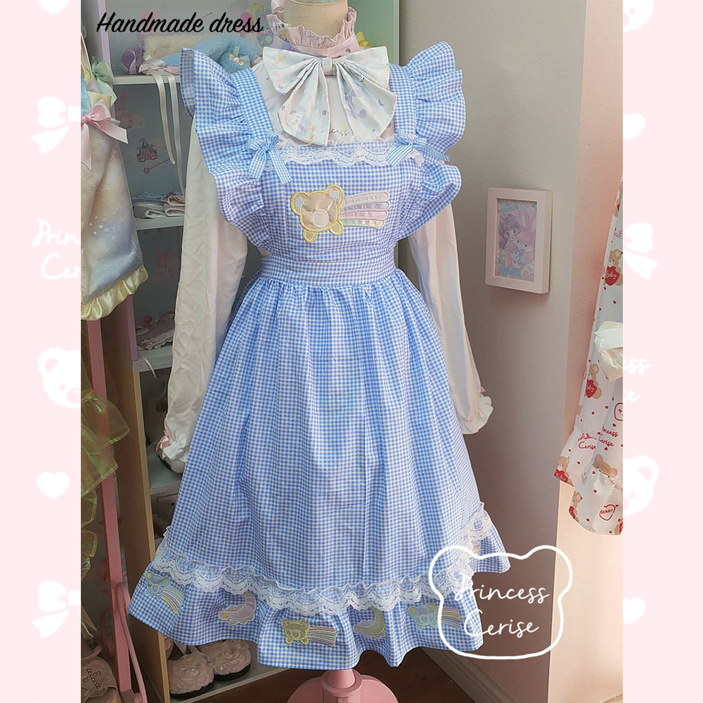 「Princess Cerise Handmade」Handmade cotton dress ハンドメイドコットンドレス