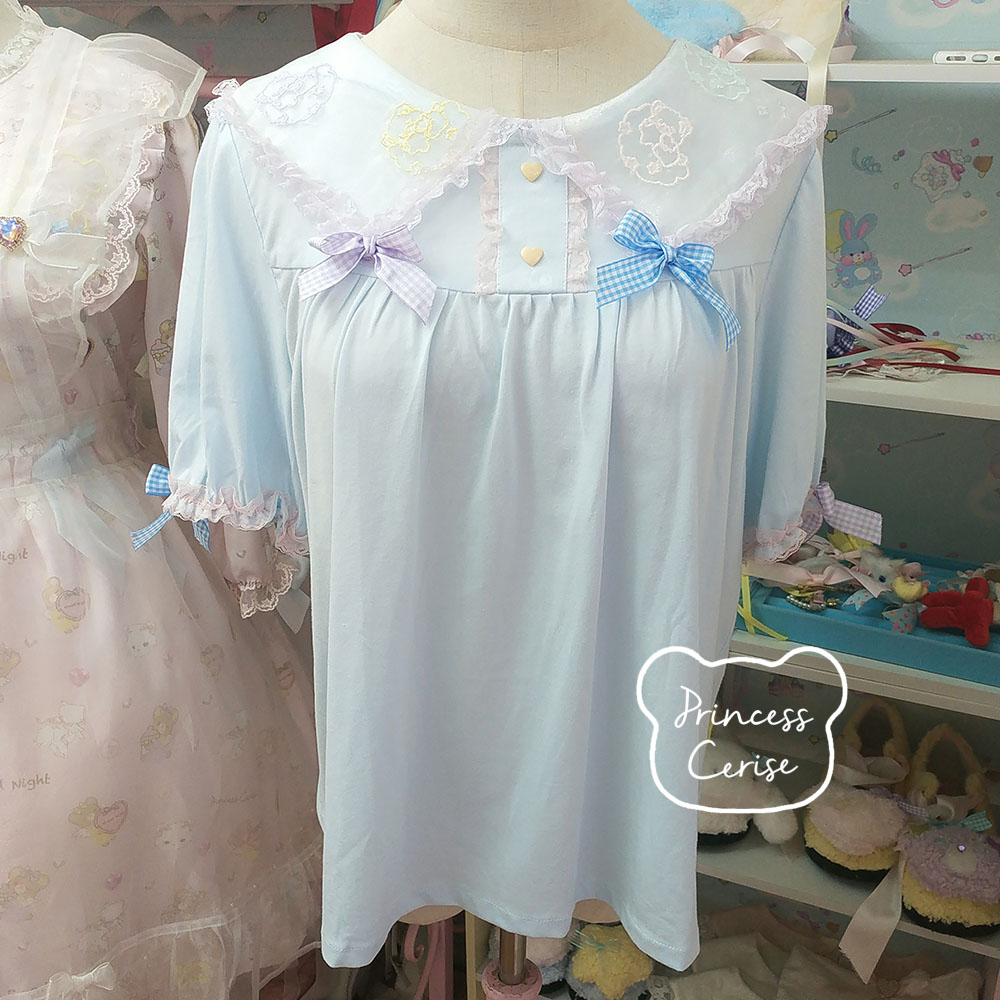 「Princess Cerise Handmade」Handmade cotton topsハンドメイドトップス 