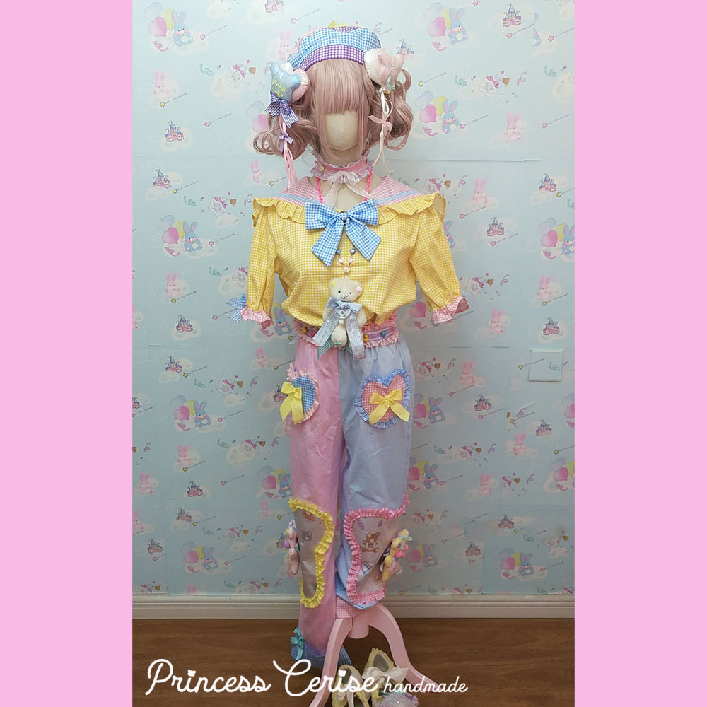 「Princess Cerise Handmade」ハンドメイドの2色可愛いパンツ Handmade pants 51588