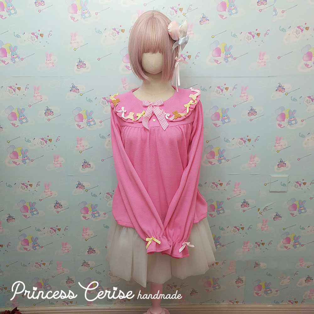 「Princess Cerise Handmade」Handmade cotton topsハンドメイドトップス 