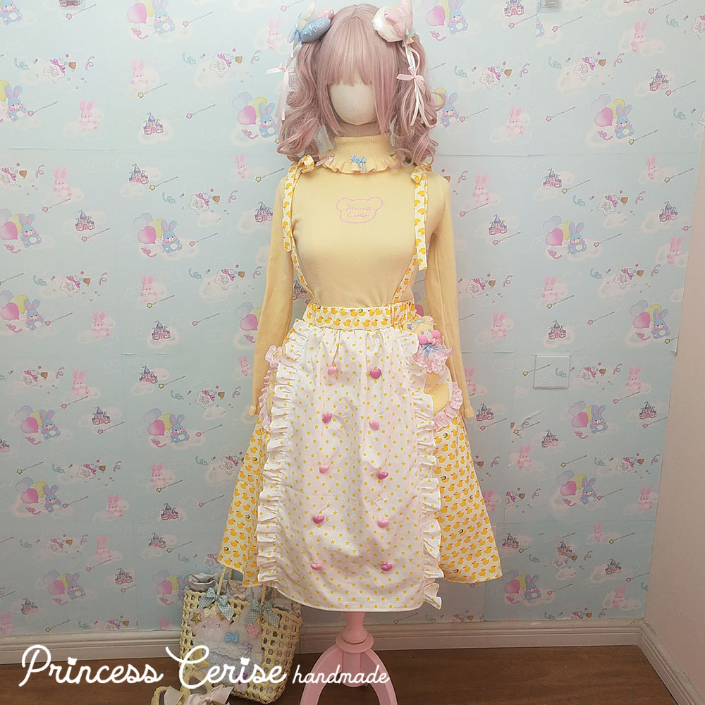 「Princess Cerise Handmade」Handmade cotton skirt ハンドメイドコットンスカート