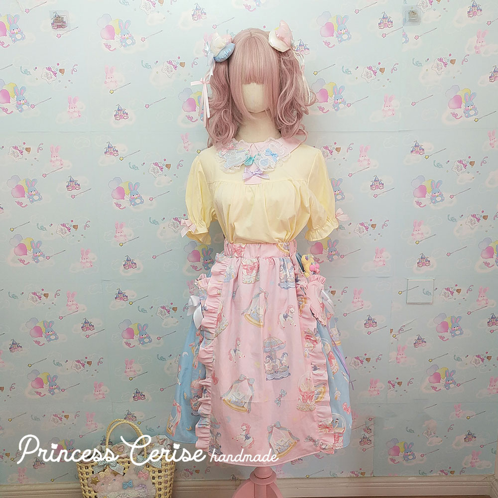 「Princess Cerise Handmade」Handmade cotton skirt ハンドメイドコットンスカート