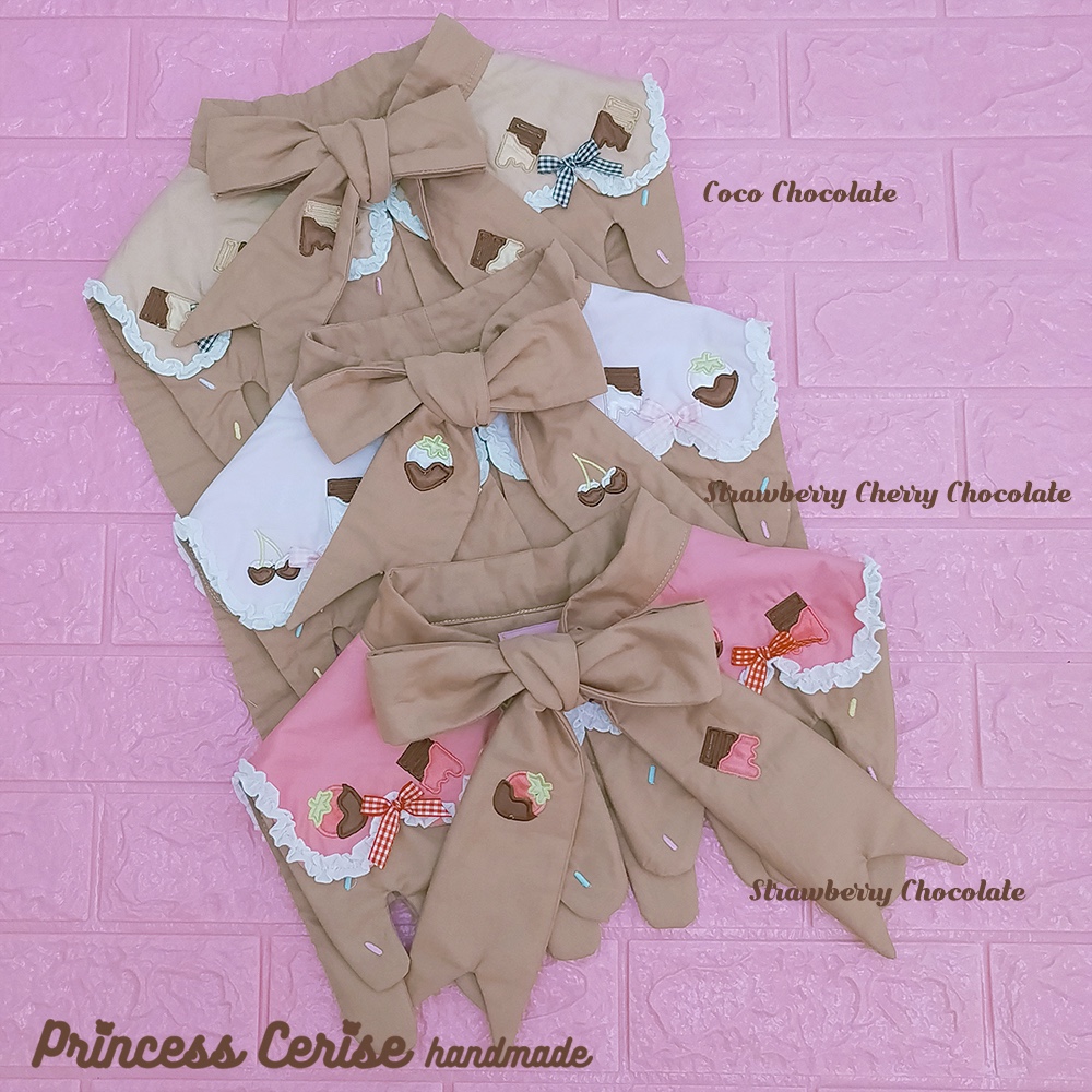 「Princess Cerise Handmade」チョコ ケーキのつけ襟 Fake Collar