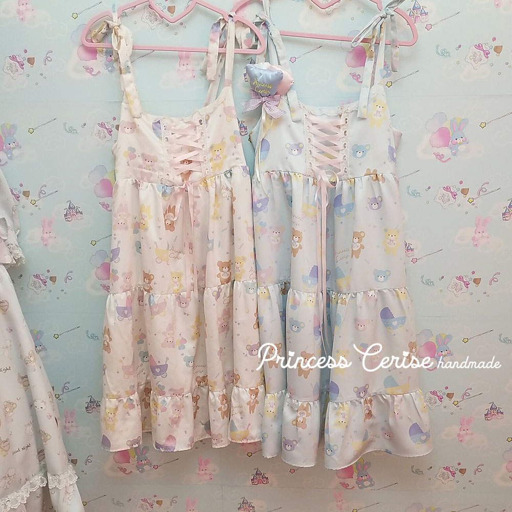 「Princess Cerise Handmade」Handmade one-piece dressハンドメイド ワンピース 98222