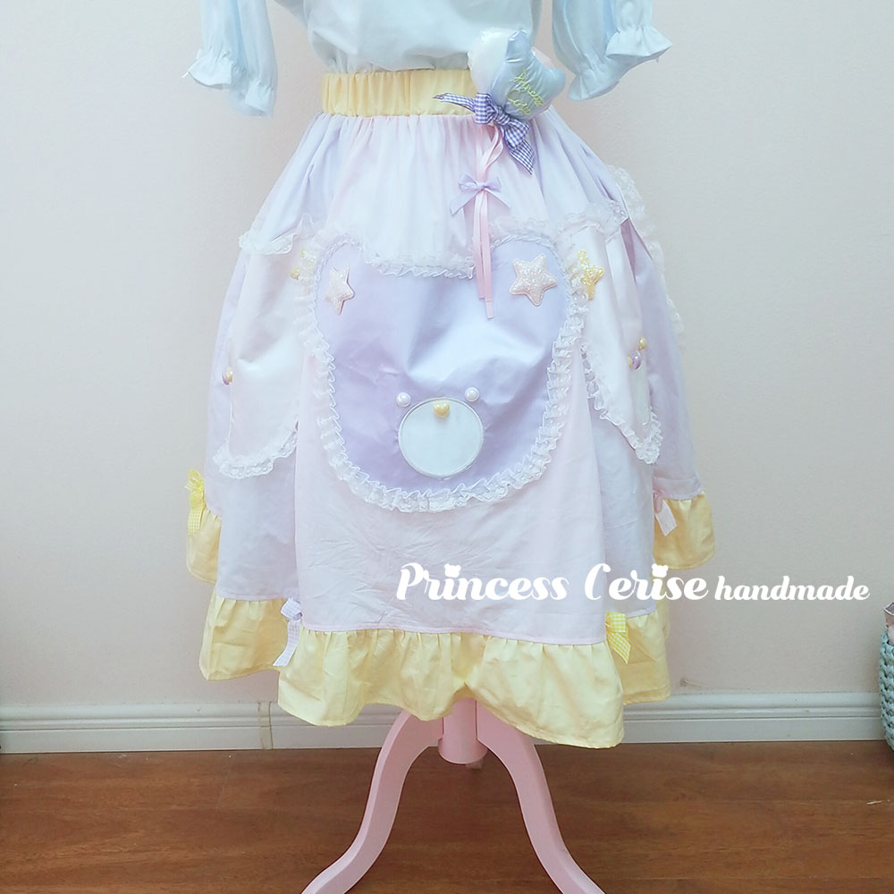 「Princess Cerise Handmade」Handmade cotton skirt ハンドメイドコットンスカート