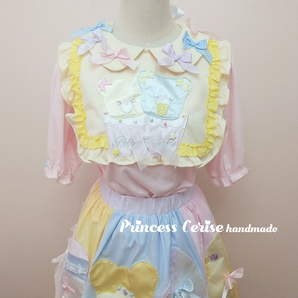 「Princess Cerise Handmade」Handmade cotton topsハンドメイドトップス 33509