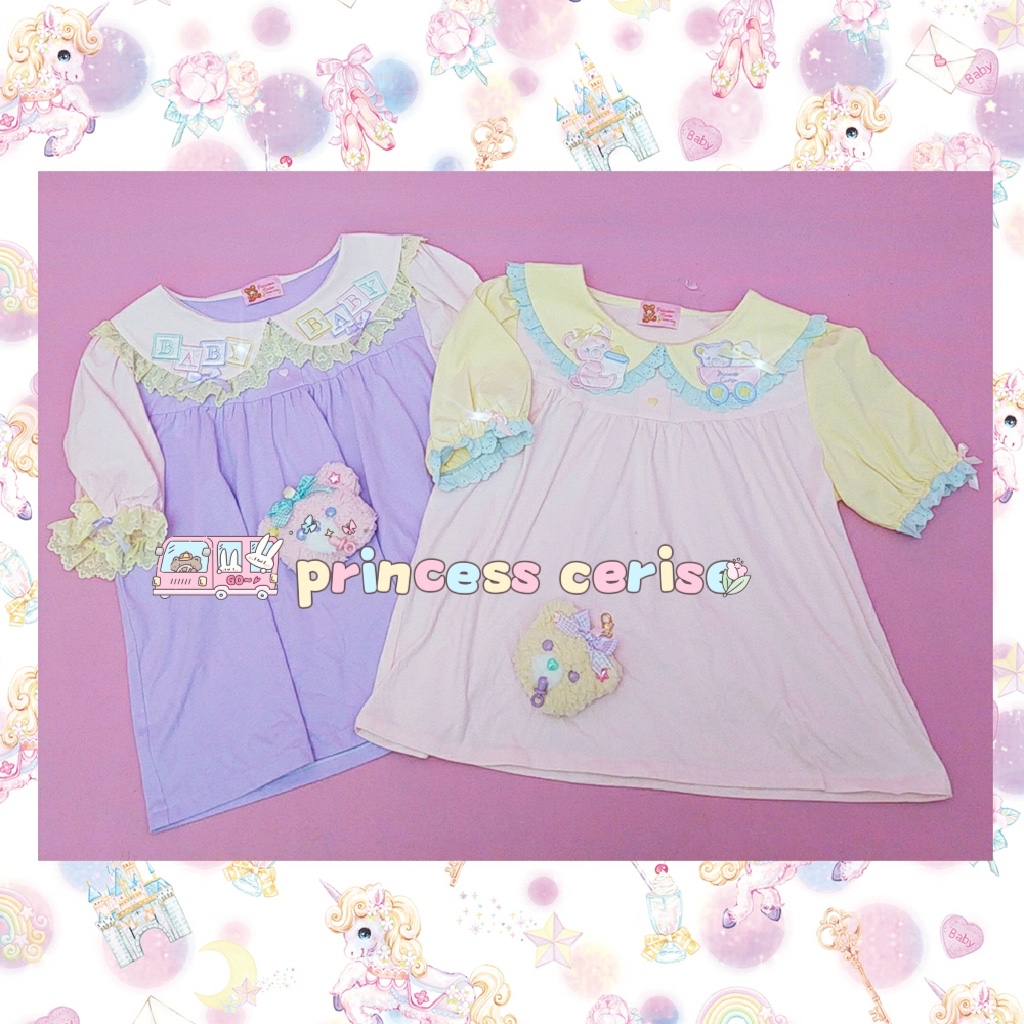 2 pieces「Princess Cerise Handmade」Handmade cotton tops ハンドメイドトップス 58632