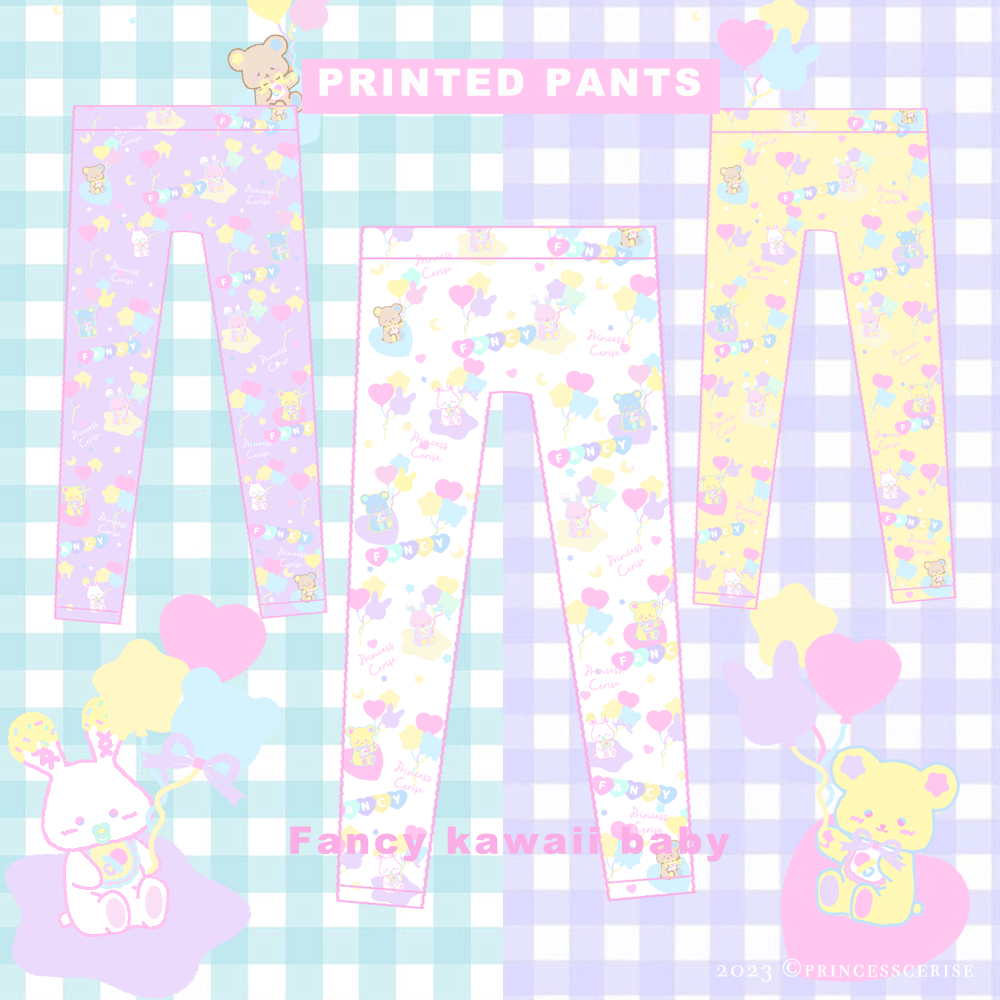 「Princess Cerise」プリントパンツ printed pants 63209